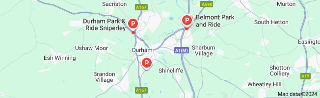 Map of durham park and ride